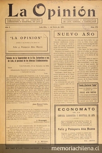 La Opinión: año 10-14, n° 272-328, 1 de enero de 1935 a 1 de diciembre de 1939