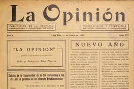 La Opinión: año 10-14, n° 272-328, 1 de enero de 1935 a 1 de diciembre de 1939