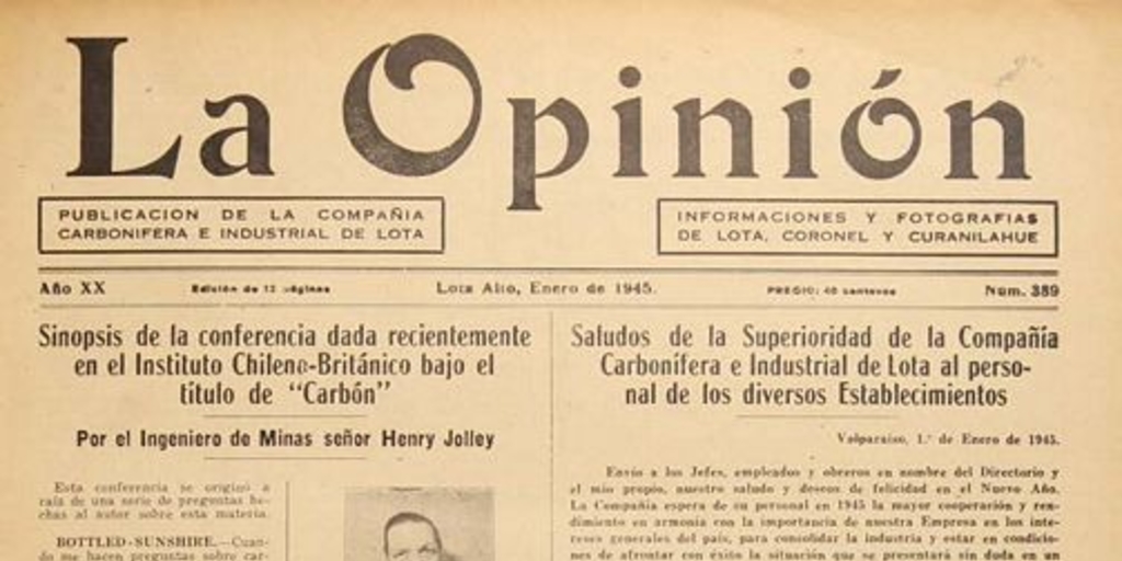 La Opinión: año 20-24, n° 389-436, enero de 1945 a diciembre de 1948