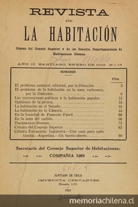 Revista de la habitación: 1ra. época, año 2, no. 13-24, enero a diciembre de 1922