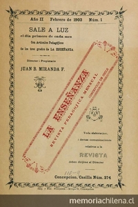 La Enseñanza: año 2, n° 11-12, febrero de 1903 a enero de 1904