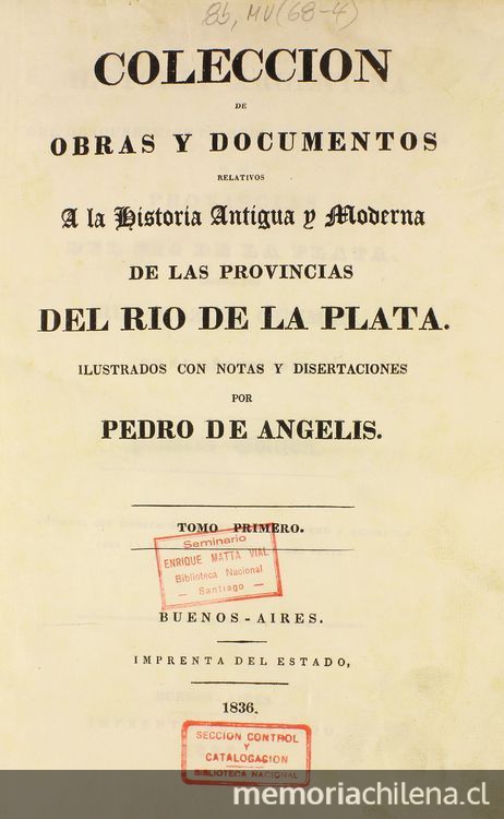 Declaración del capitán D. Fermín Villagran sobre la ciudad de los Césares