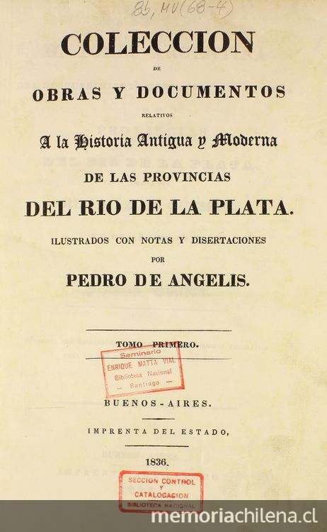 Discurso preliminar a las noticias y derroteros de la Ciudad de los Césares