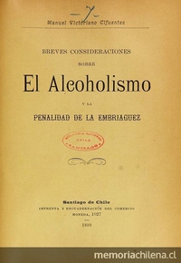 Breves consideraciones sobre el alcoholismo y la penalidad de la embriaguez
