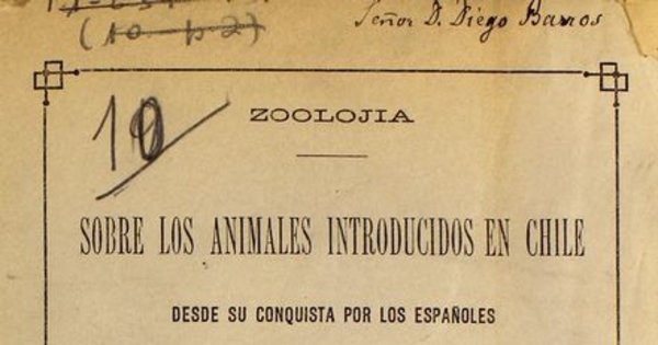 Sobre los animales introducidos en Chile desde su conquista por los españoles