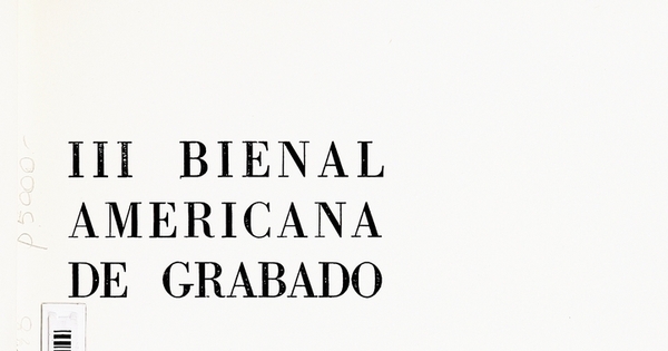 III Bienal Americana de Grabado : [catálogo]