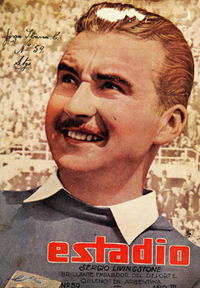 Sergio Livingstone en portada de revista Estadio, nº59.