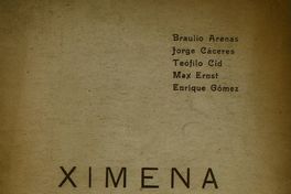 Ximena [homenaje literario/poético del grupo Mandrágora a Ximena Amunátegui]