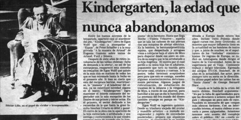 Kindergarten, la edad que nunca abandonamos