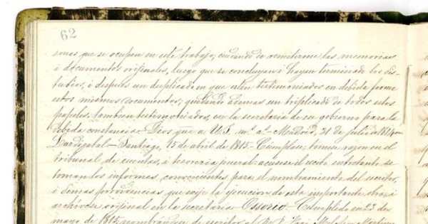 [Carta] 1815 May. 23, Santiago [al] R.P. Provincial del Orden Seráfico [manuscrito]