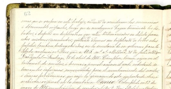 [Carta] 1815 May. 23, Santiago [al] R.P. Provincial del Orden Seráfico [manuscrito]