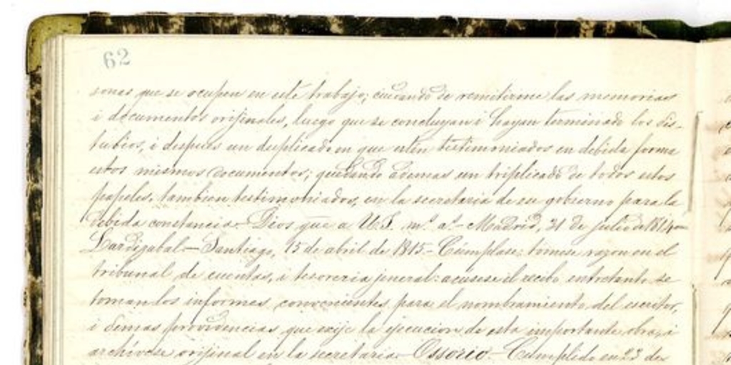 [Carta] 1815 May. 23, Santiago [al] R.P. Provincial del Orden Seráfico [manuscrito]