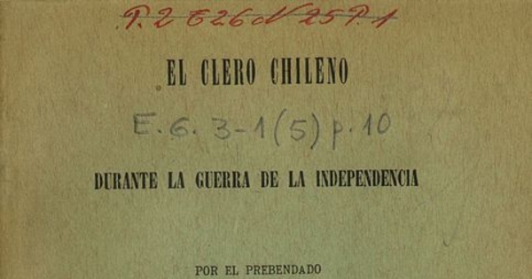 El clero chileno durante la guerra de la Independencia