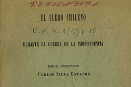 El clero chileno durante la guerra de la Independencia