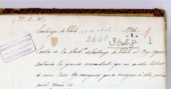 Carta de la Real Audiencia de Santiago al Rey: Solicitud de una casa para recoger mujeres de "mal vivir", Santiago 28 de abril de 1704