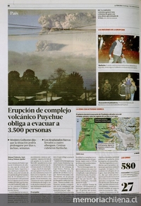 Puyehue: erupción obliga a evacuar a 3.500 personas y ceniza llega a Bariloche