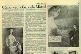 Cómo veo a Gabriela Mistral