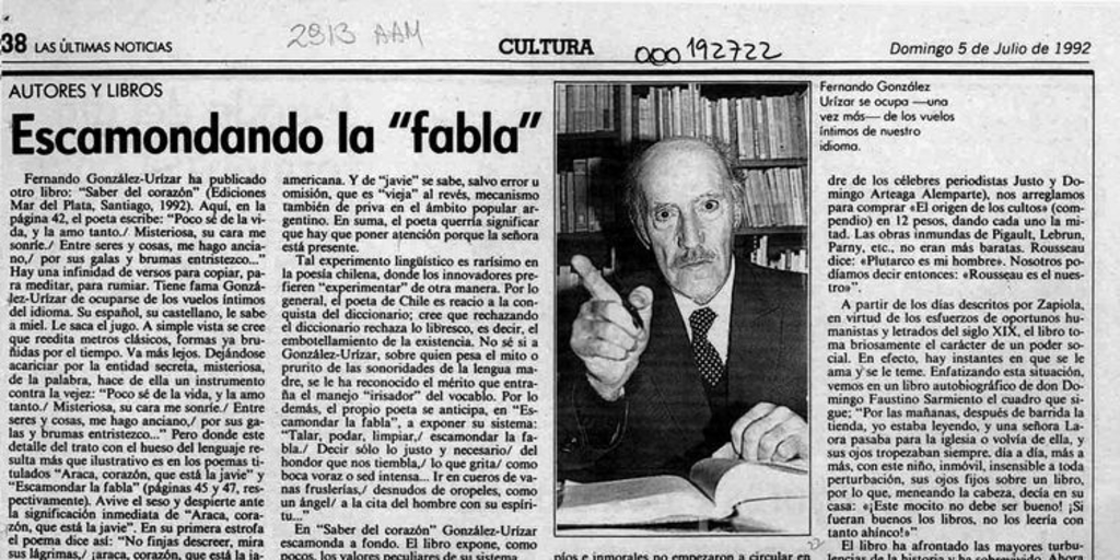 Escamondando la "fabla"