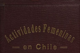 Actividades femeninas en Chile :obra publicada con motivo del cincuentenario del decreto que concedió a la mujer chilena el derecho de validar sus exámenes secundarios : (datos hasta Diciembre de 1927)