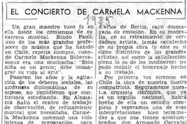 El concierto de Carmela Mackenna