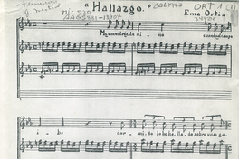 Hallazgo [música] : para canto y piano