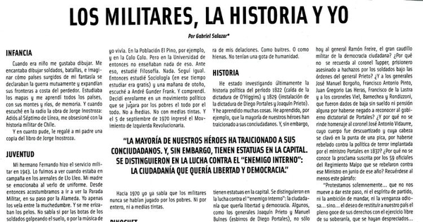 Los militares, la historia y yo