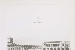 Plaza de Armas y su costado oriente, 1850