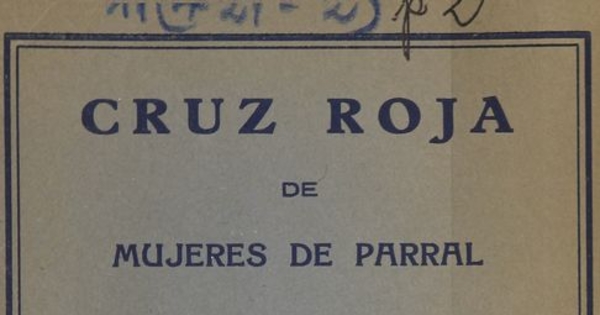 Tercera Memoria que la Presidenta de la Institución presenta a la Junta General de socias el 27 de diciembre de 1930