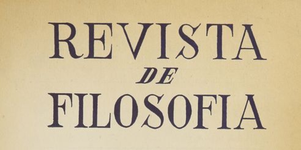 Revista de filosofía: v.1, no. 3-4, agosto a diciembre de 1950