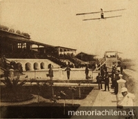 Festival de aviación en el Hipódromo Chile, 1923