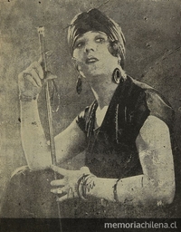 Cristina Montt, actriz chilena, en 1926