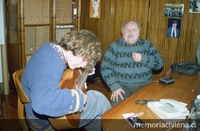 Claudio Mercado tocando Guitarrón junto a Santos Rubio, en Biblioteca Nacional