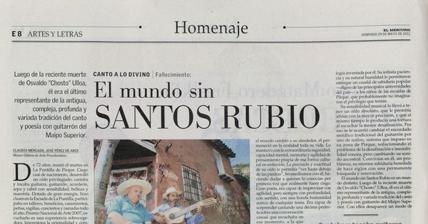  Un mundo sin Santos Rubio