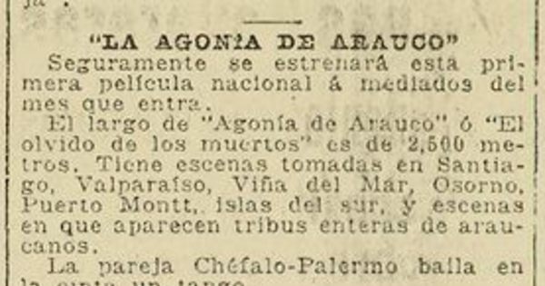 La Agonía de Arauco