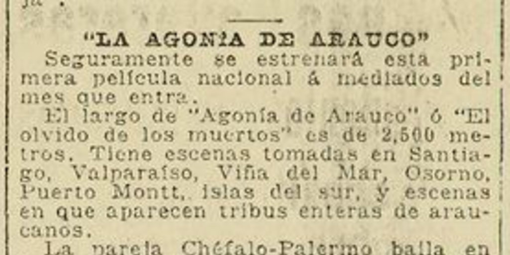 La Agonía de Arauco