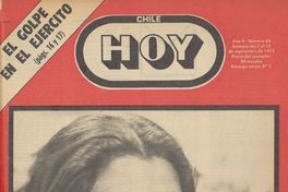 Portada Chile hoy, año 2, número 65, septiembre 1973