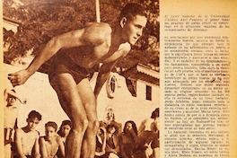 Axel Paulsen, gran figura de los Campeonatos de Natación" Jumoto (seudónimo) Estadio. Santiago : [s.n.], 1941-1982, nº 90, (2 feb. 1945), p.