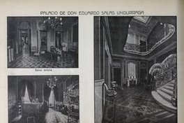 "Gran hall del palacio de Eduardo Salas", En Jorge Walton, Vistas de Chile, Santiago, Impr. Barcelona, 1915, p.45