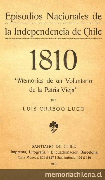 1810: Memorias de un voluntario de la Patria Vieja