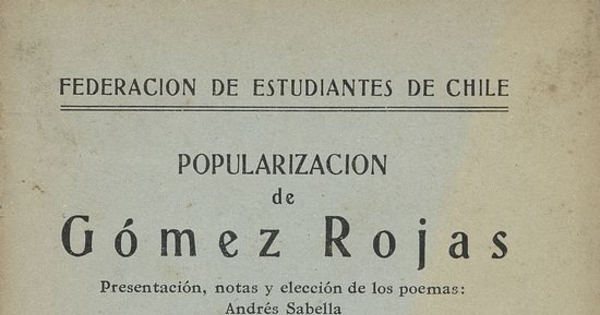 Popularización de Gómez Rojas