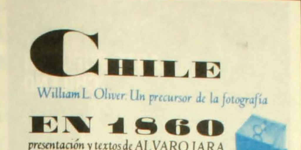 Portada de Chile en 1860, 1973
