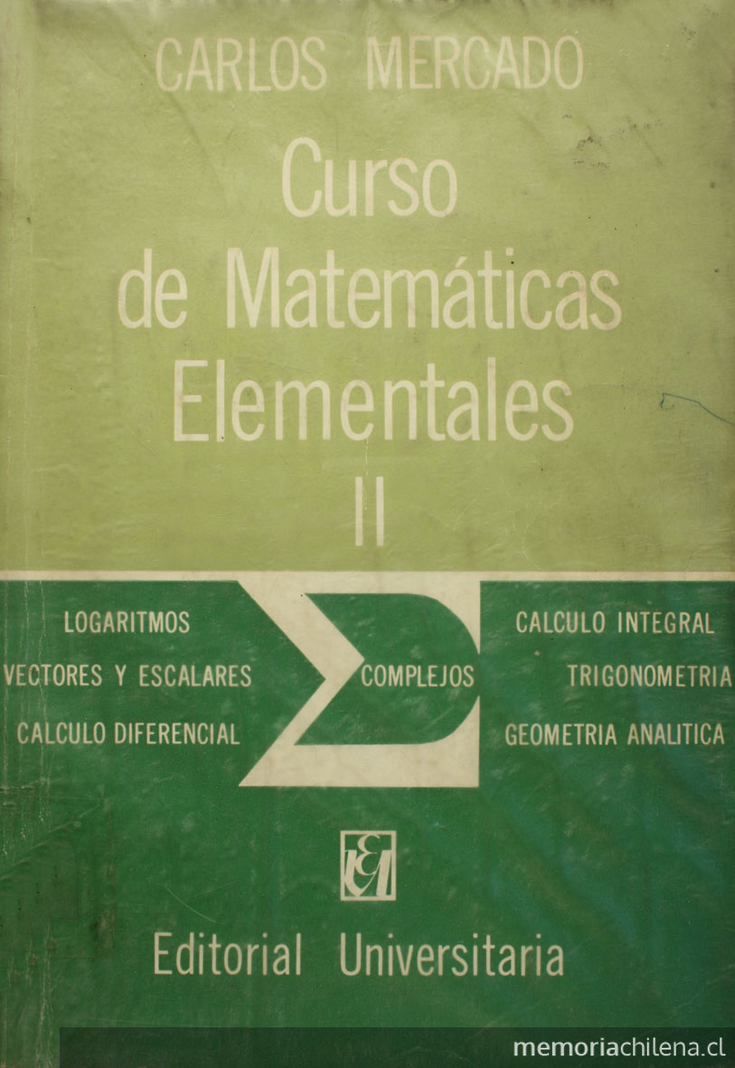 Portada de Curso de Matemáticas elementales II