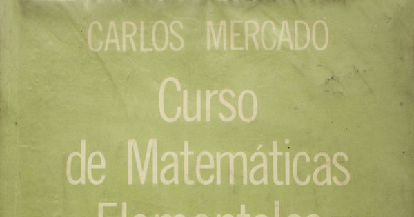 Portada de Curso de Matemáticas elementales II