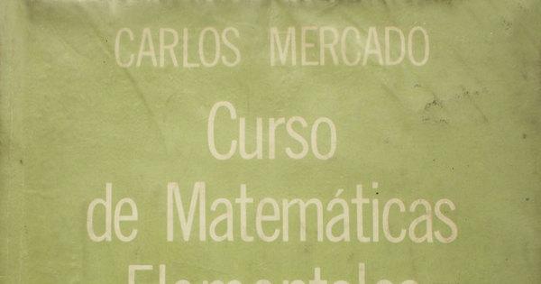 Portada de Curso de Matemáticas elementales II