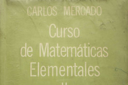 Portada de Curso de Matemáticas elementales II