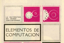 Portada de Elementos de computación, 1973