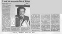 El Mal de amor de Oscar Hahn  [artículo].