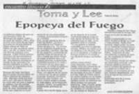 Epopeya del fuego  [artículo] Juan Antonio Massone.