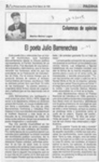 El poeta Julio Barrenechea