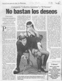 No bastan los deseos  [artículo] Leopoldo Pulgar I.